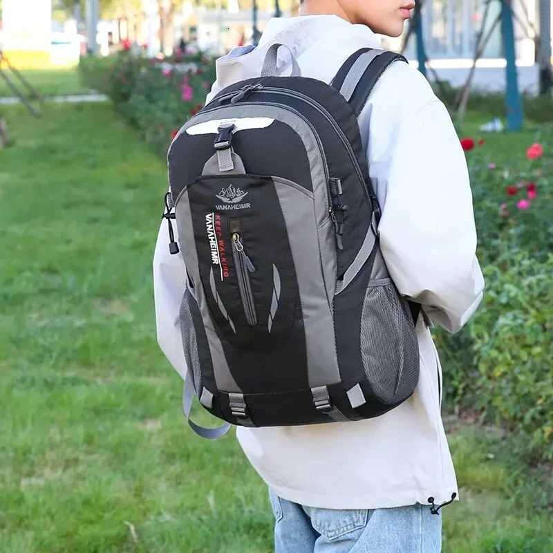 40L Outdoor Waterproof Large Capacity Hiking Bag Camping Backpack Travel Rucksack Nylon Bags Hiking Travel Bag W251025