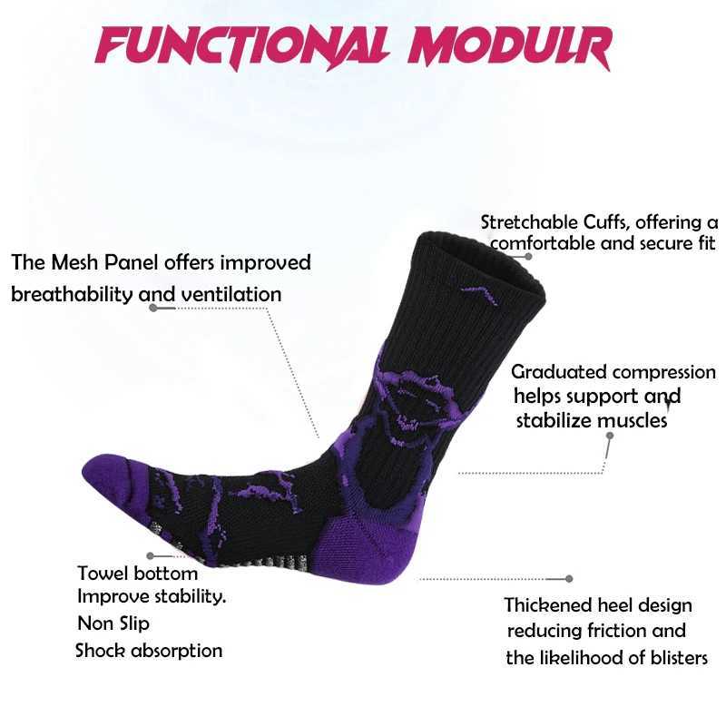 Veidoorn 6 Pairs Professional Sports Socks for Men Women Athletic Cushioned Running Socks Breathable Crew Socks for Basketball Y251024