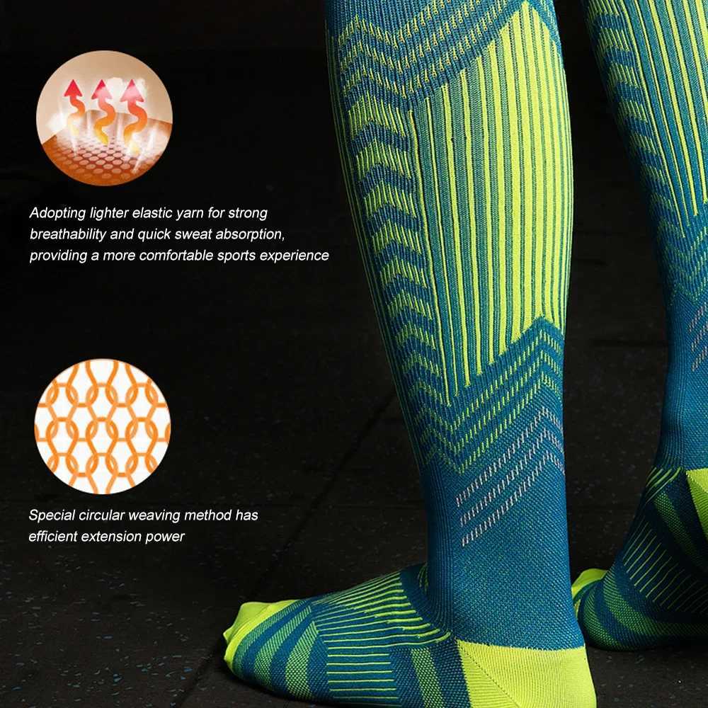 1Pair Breathable Compression Socks 1520 mmHg is Best Athletic for Men Women Running Flight Travel Nurses Pregnant Hiking Y251024