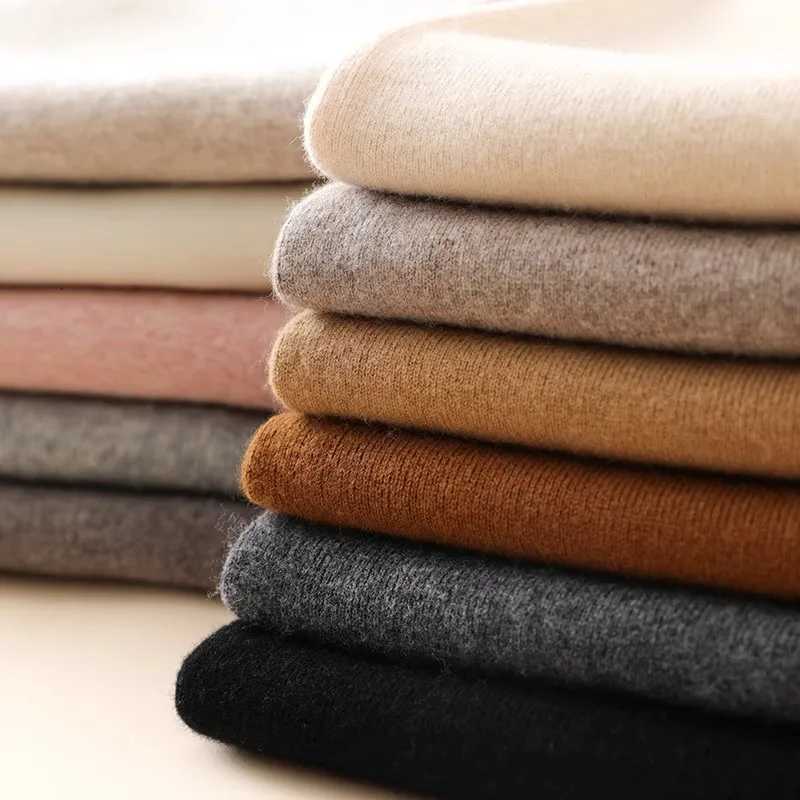 High Waist Fine Wool WideLeg Pants Womens Temperament Mop Pants Outer Wear Draping Effect Soft Glutinous Knitted TrousersT251025