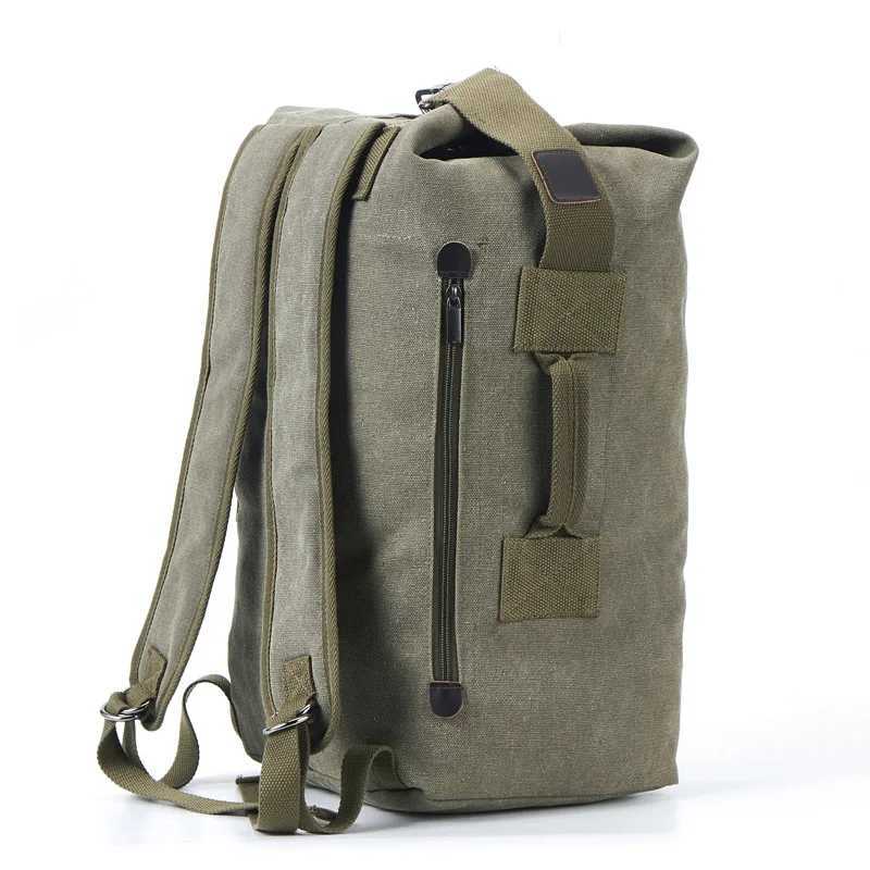Large Capacity Rucksack Man Travel Bag Mountaineering Backpack Male Luggage Canvas Bucket Shoulder Bags for Boys Men Backpacks W251025