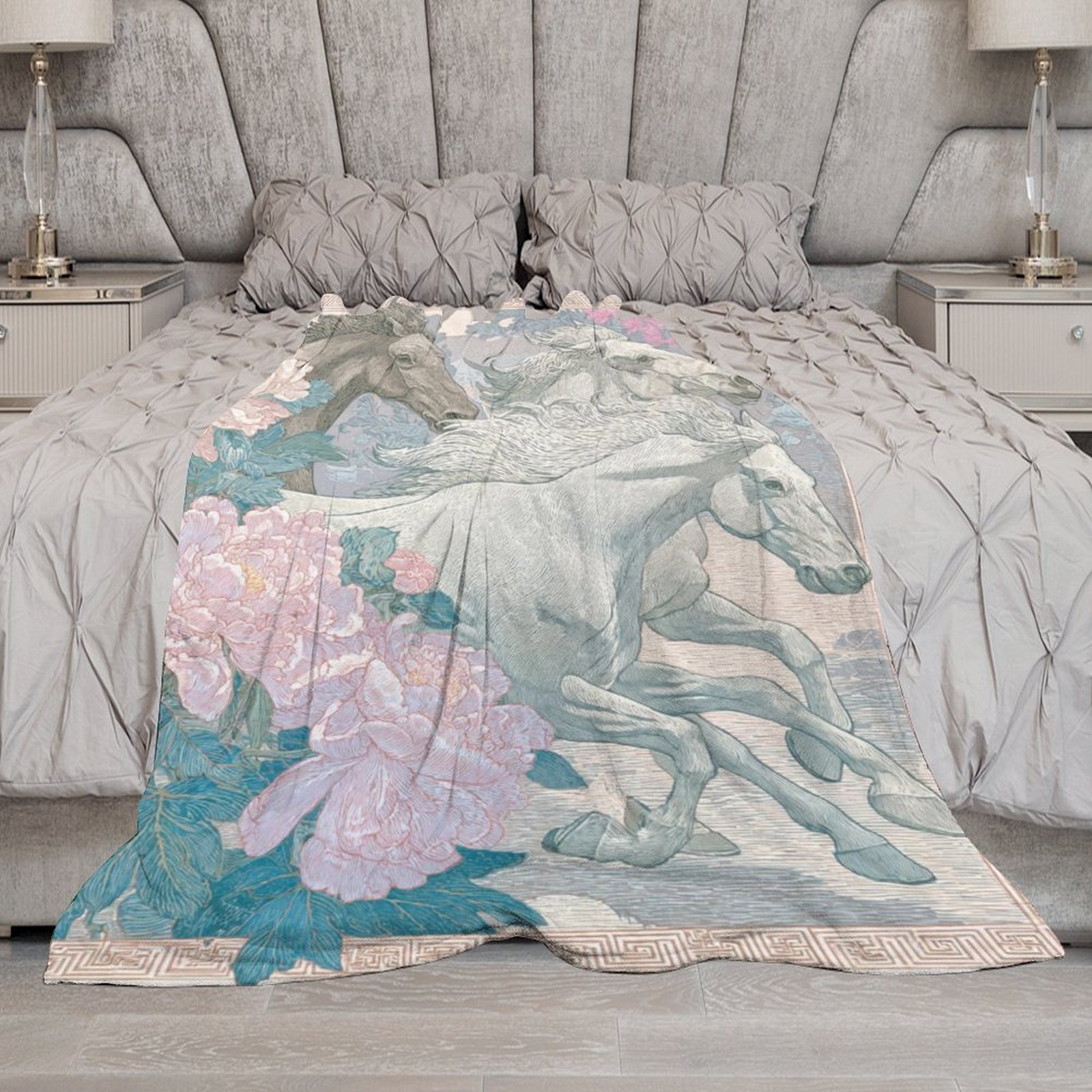 H Designer Horse blanket blanket throw cashmere vibration blanket copert Home Travel Throw Summer Air Conditioner Beach home bedding blankets throws H