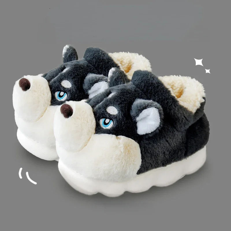 Mens Cotton Slippers Autumn Winter Indoor Home Thick Bottom Cold Resistant Cute Outer Wear Plush Warm Coldproof Cotton Slippers251020