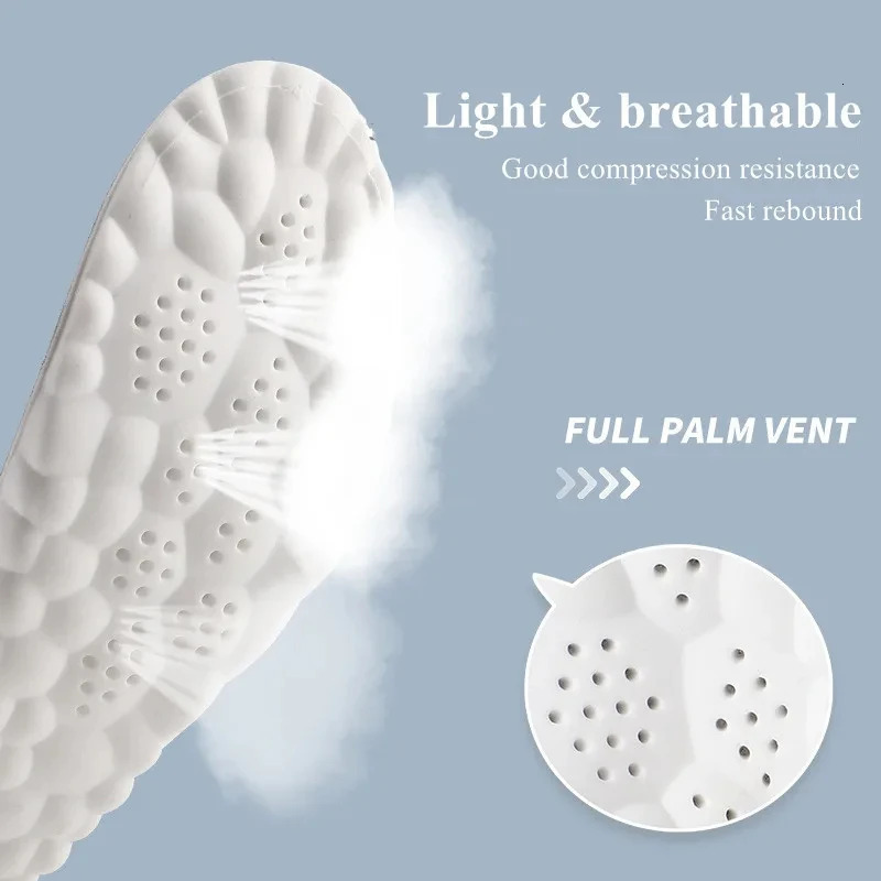 1 Pair Soft 4D Massage Arch Support Insoles Latex Sports Pads For Running Basket Shoes Sole Orthopedic Inserts Unisex251020