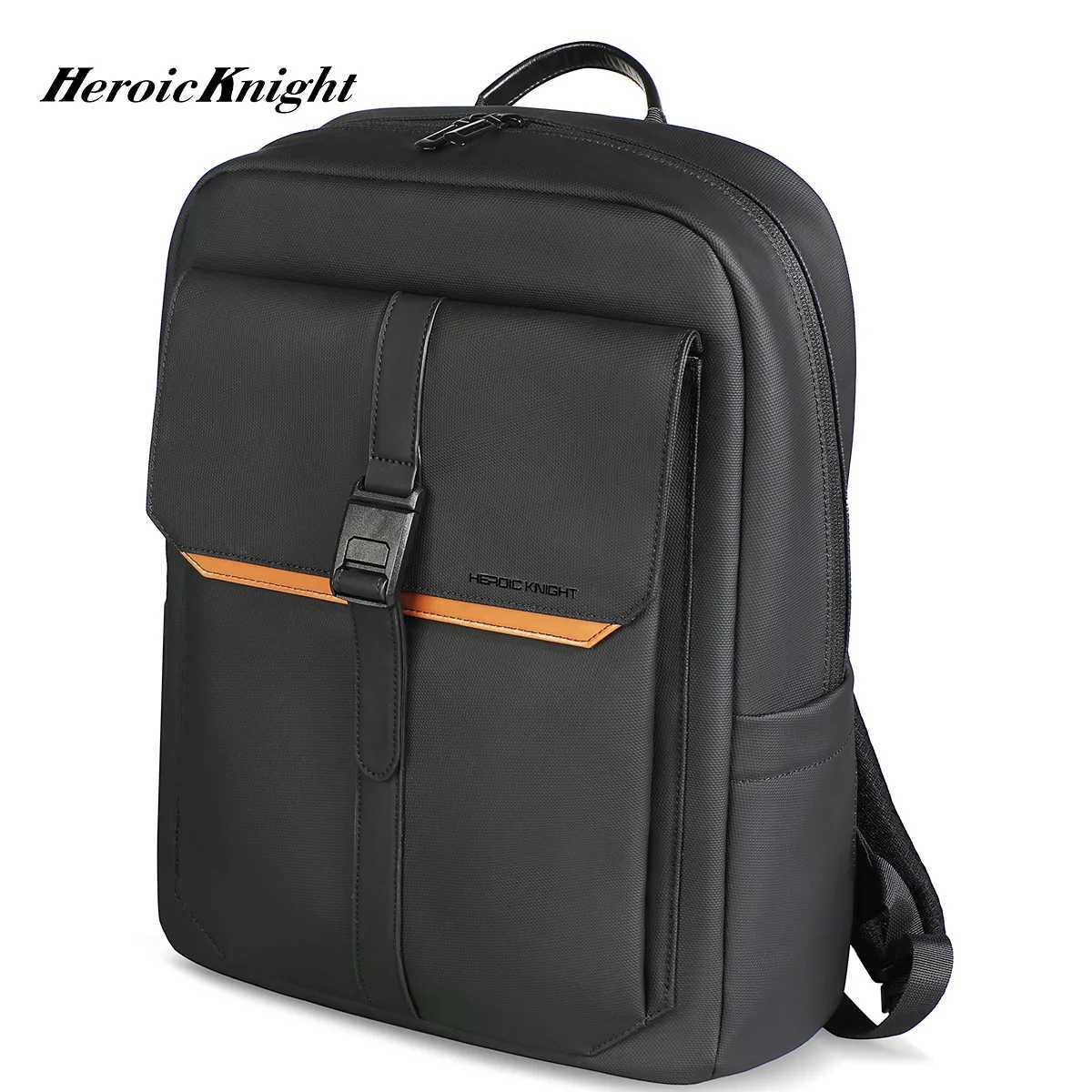 Heroic Knight Simple Men Backpack 156 Laptop Bag Waterproof Stylish Business Travel Backpack Large Capacity Students Rucksacks W251025