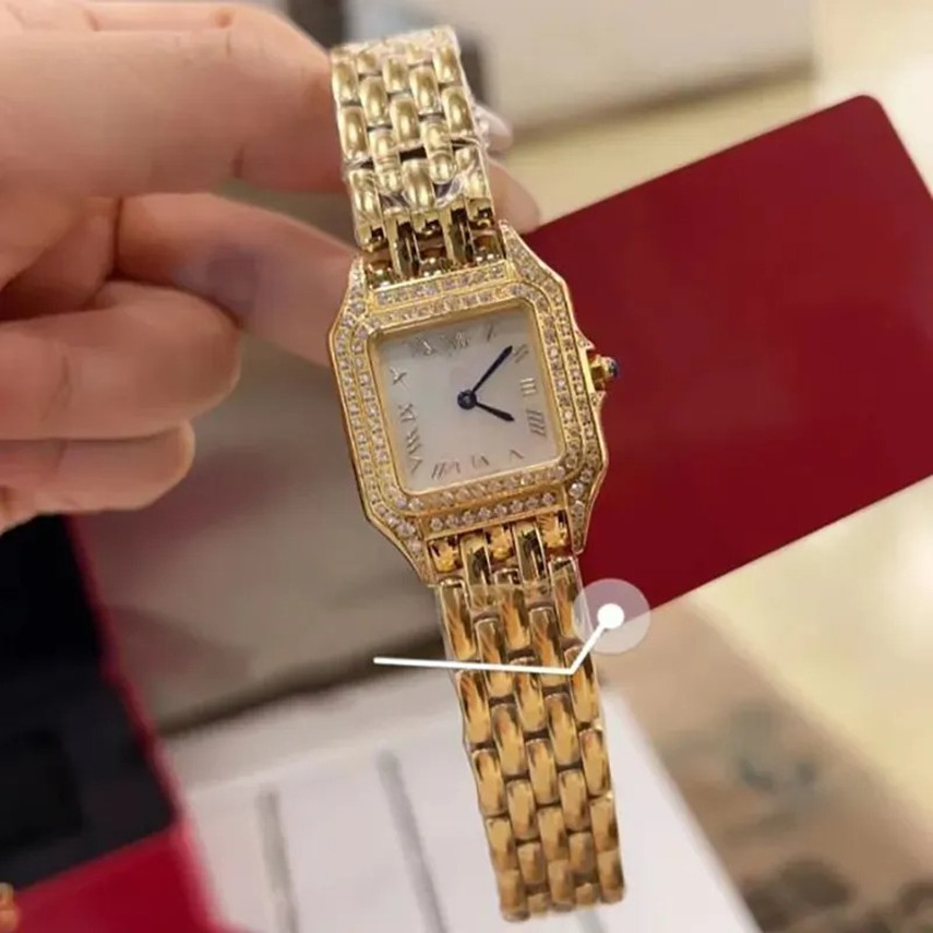 U1 Top AAA Luxury Women's Watch Quartz Classic diamond TankSeries Watch Available Panthere de G Sapphire Watch Montre de Luxe Relogio Ultra Thin 