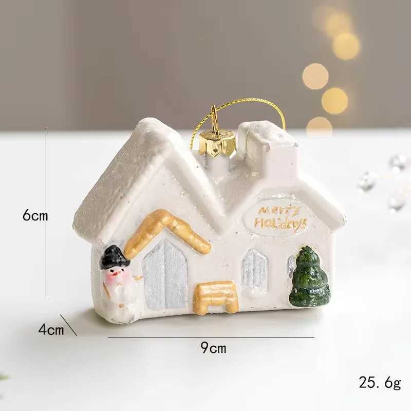 Christmas Tree Decorations Christmas Creative Painting White Nordic Style Christmas Tree Pendants Party Decoration Gifts C251024