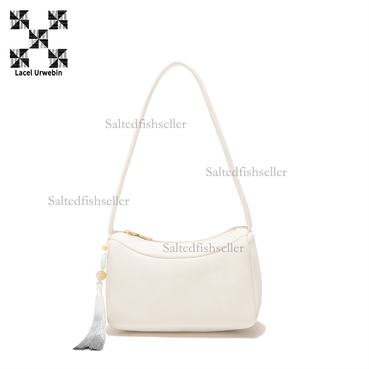 Lacel Urwebin Designer New Single Shoulder Underarm Bag Fashion Luxury Women's Tassel Chinese Cross Shoulder Small Square Bag Daily Versatile Sto