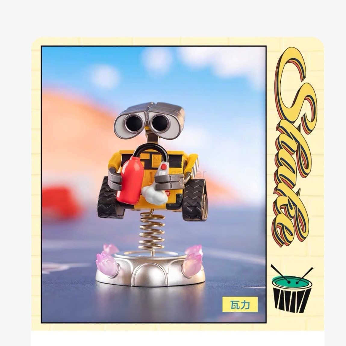 Disney POPMART Bubble Mart Pixar Shake Series Car Blind Box New Woody Strawberry Bear H251025