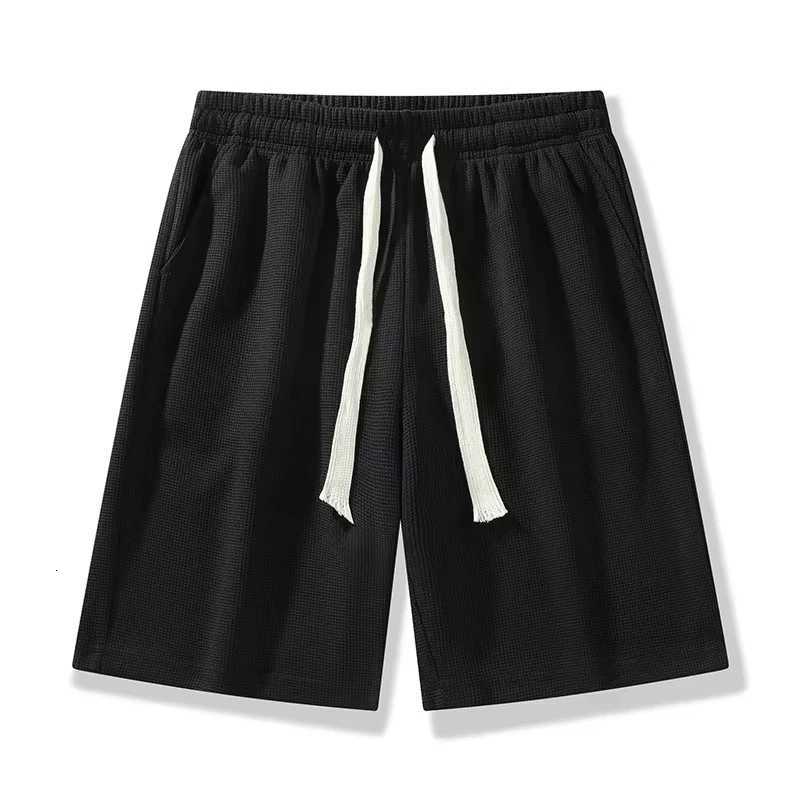 2025 spring and summer new mens solid color quiet 100 cotton shorts casual loose fashion wearXJ251025