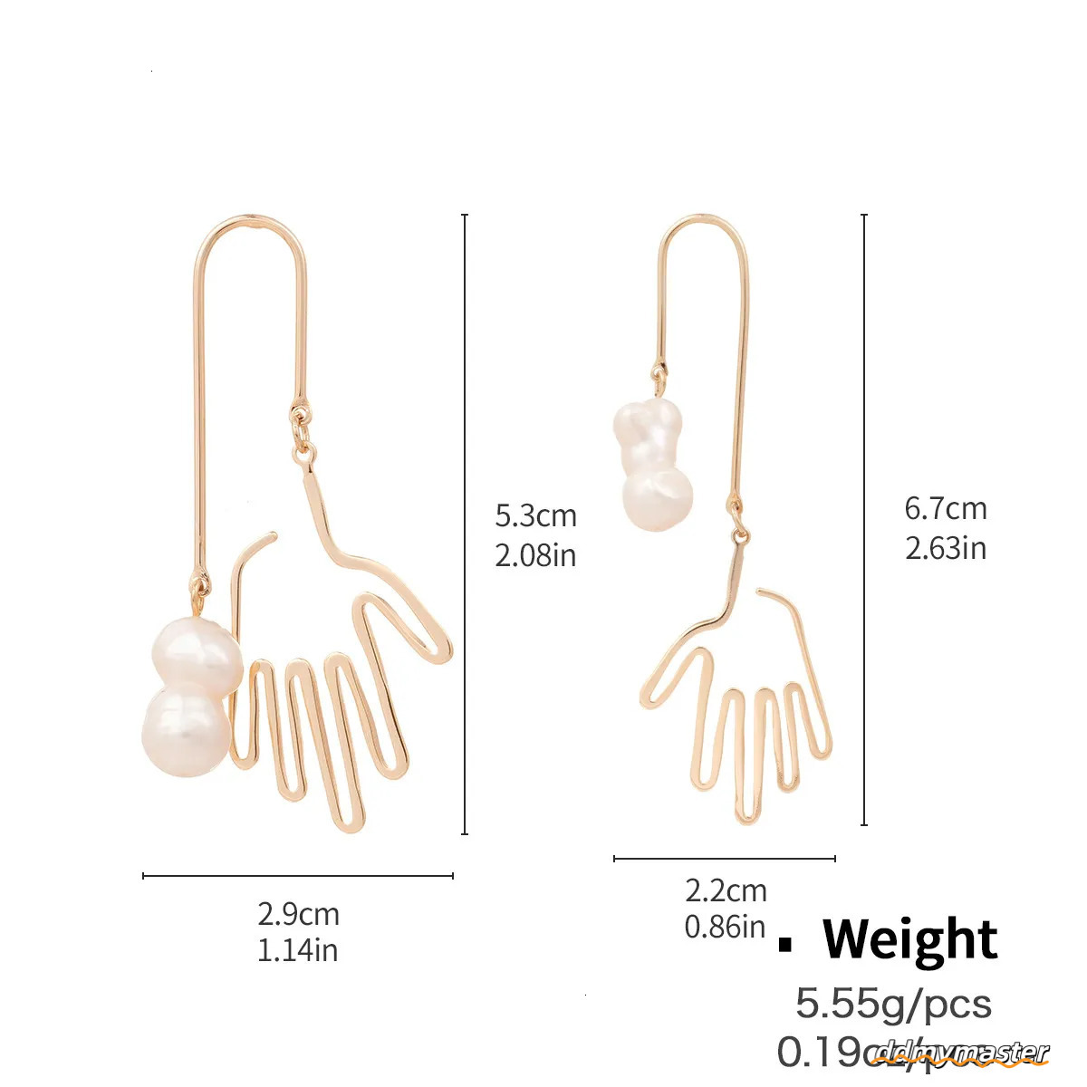 Stylish Hoop Earrings: European & American Design, Geometric Copper Earrings With Zircon Inlay Ddmymaster