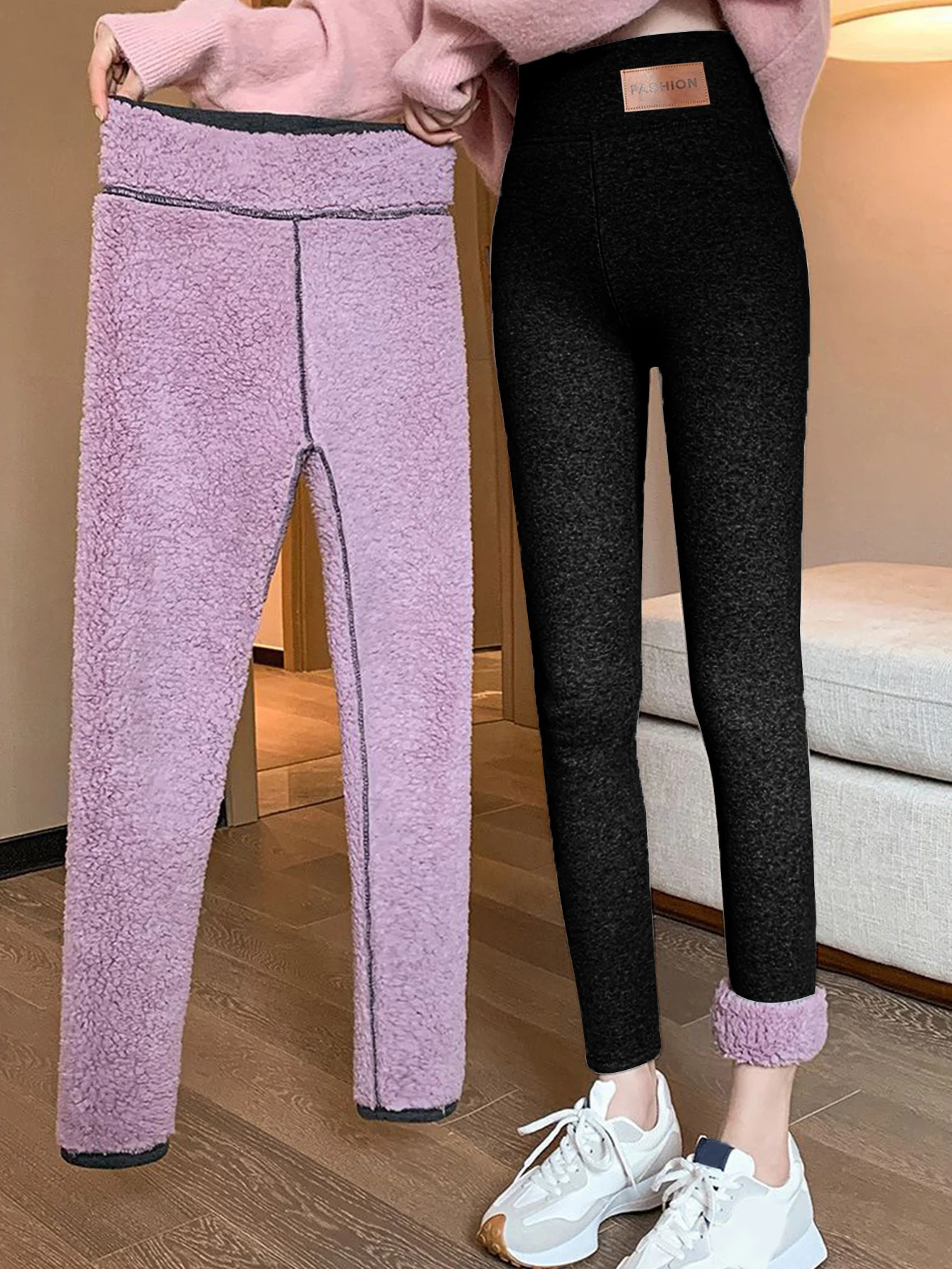 Cloud Velvet Leggings For Women Wearing Cashmere Thick Warm Thin Cotton Pants Northeast Extra Thick Lamb Velvet Foot Pants 251018