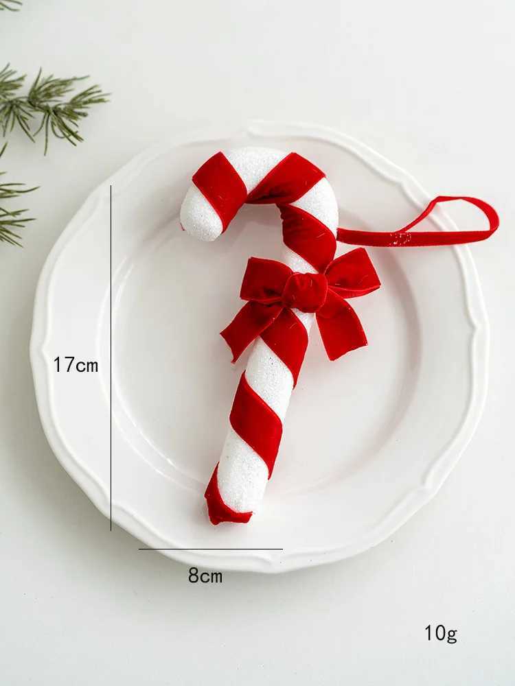 Christmas Candy Cane Hanging Ornaments Lollipop Christmas Tree Hanging Ornaments Christmas Crafts Crutches Indoor Outdoor Props C251024