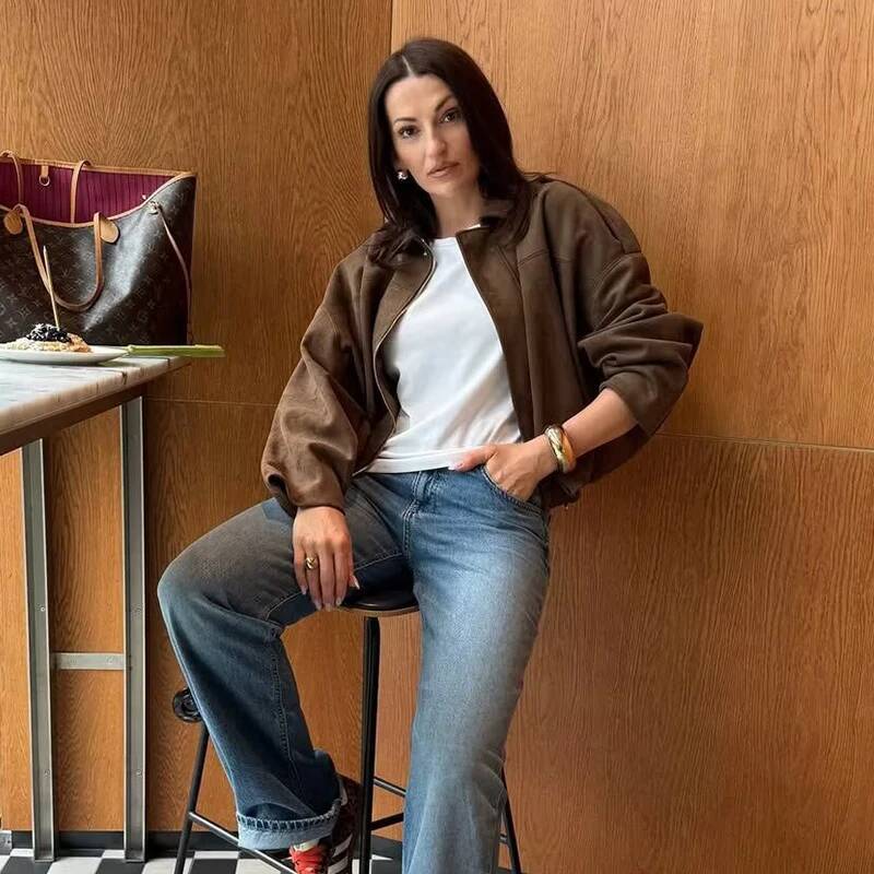 2025 New Fashion Autumn Elegant Loose Long Sleeve Women's Warm Coats Chic Street Youth Casual Jackets dongdumaoyi