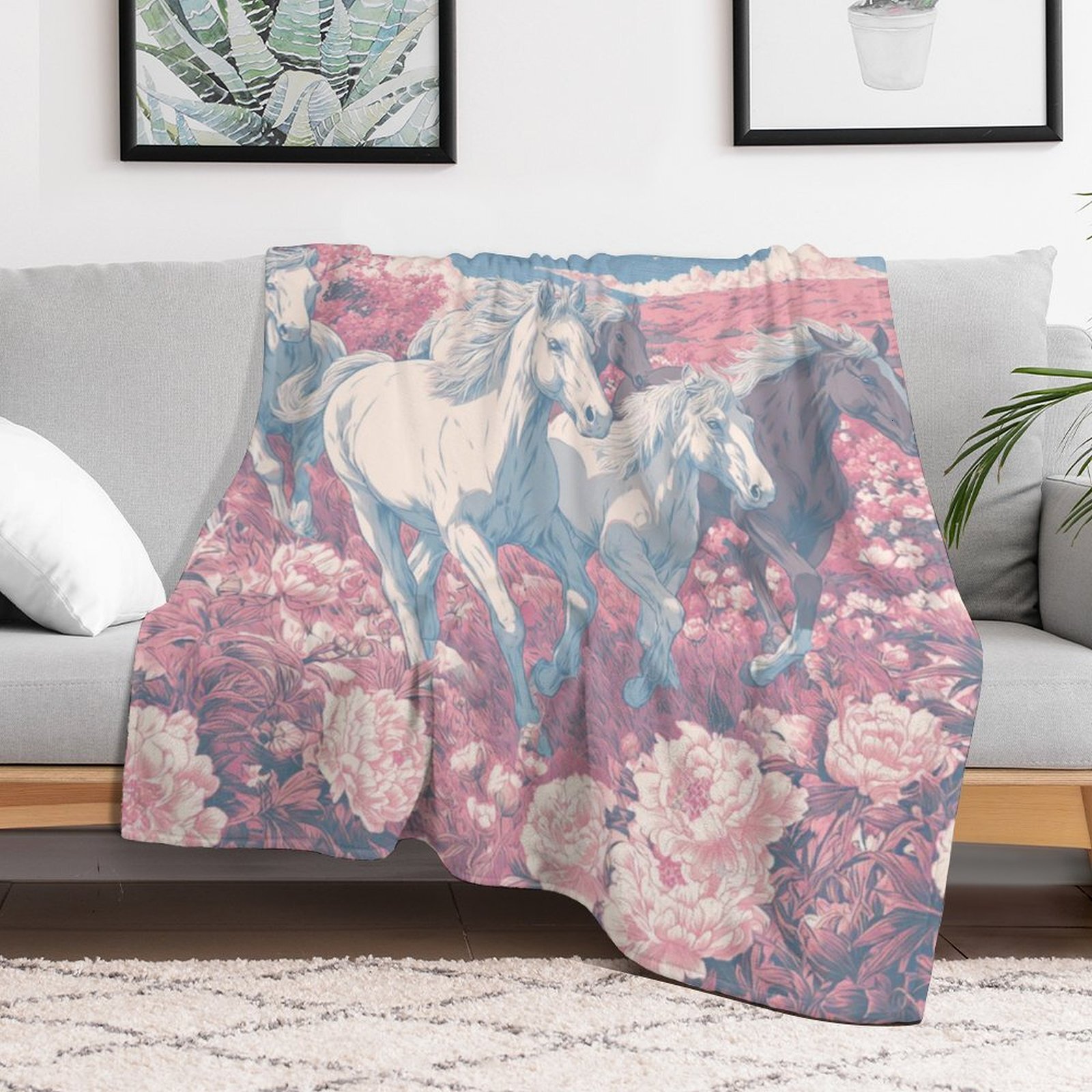 H Designer Horse blanket blanket throw cashmere vibration blanket copert Home Travel Throw Summer Air Conditioner Beach home bedding blankets throws H
