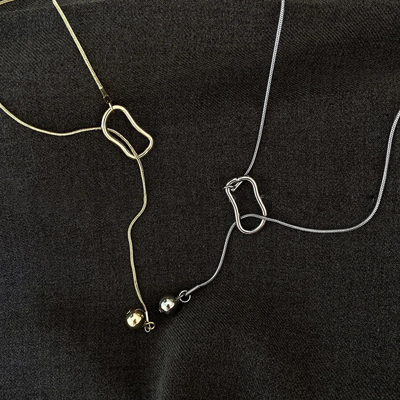 64cm Cool Silver Color Sweater Chain Womens Long Chinese Style Sweater Chain Wholesale Jewelry 251023