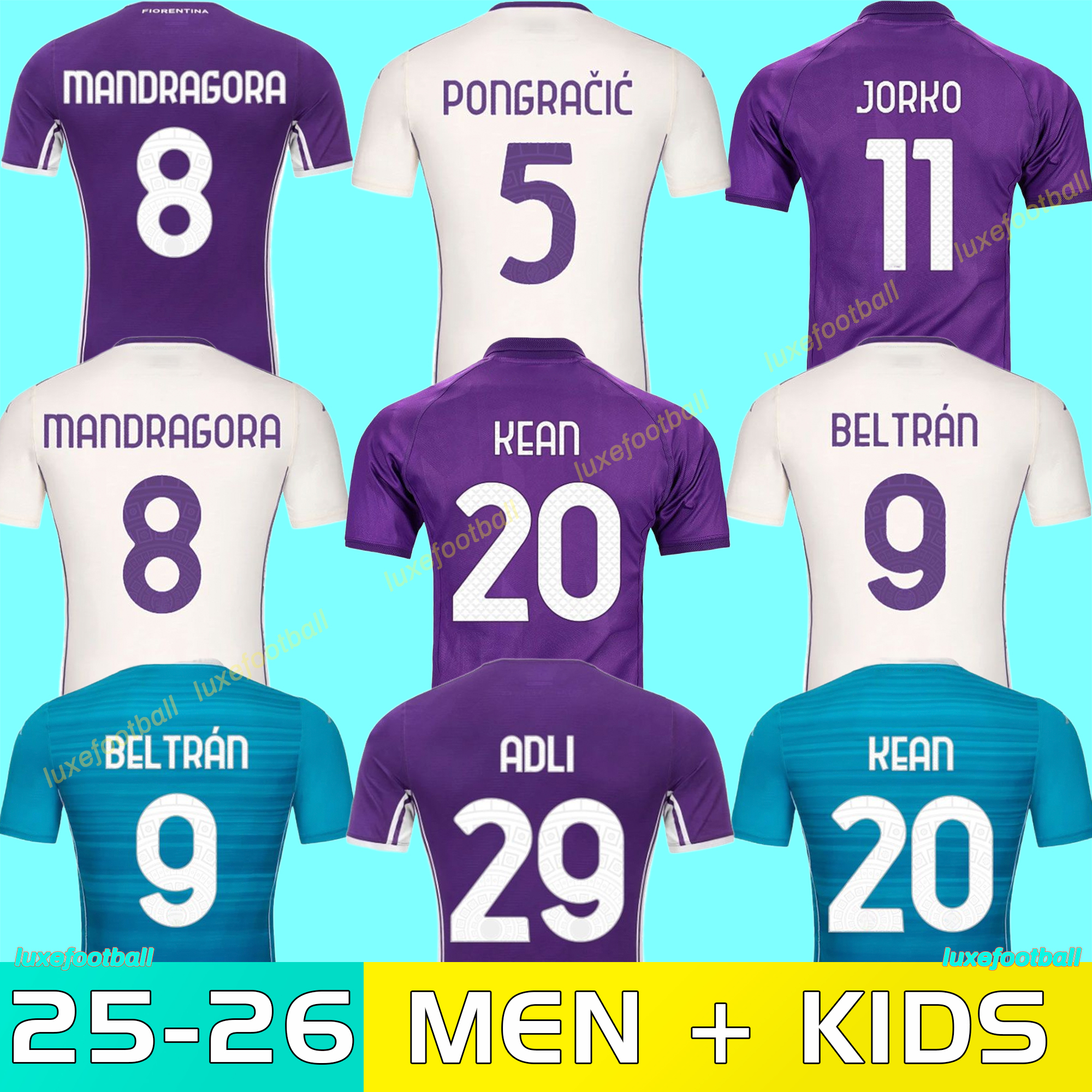 4XL 25/26 FiOrEnTiNaS KEAN 4th Soccer Jerseys J. IKONE ALBERT ADLI BELTRAN SOTTIL COLPANI CATALDI BOVE GOSENS M.QUARTA BIRAGHI PARISI men kids kits sock football shirt