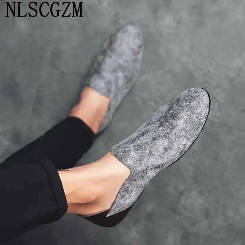 Italian Mens Loafers Shoes Leather Casual Shoes for Man Slip on Shoes Men Sepatu Pria Calzado 251023