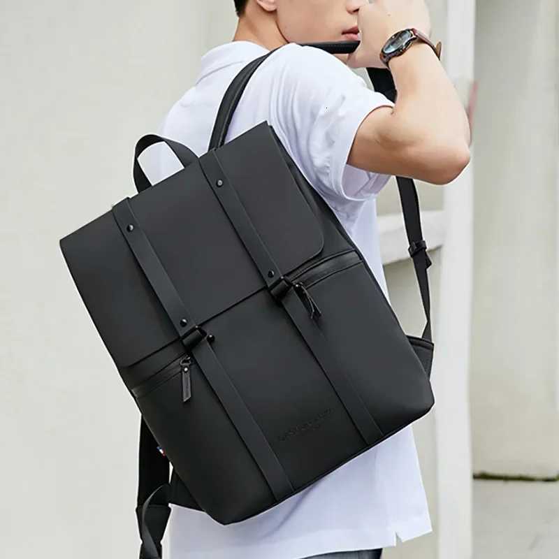 PU Mens Backpack Large Capacity Student Schoolbag Womens Leisure Travel Bag Laptop Backpack FAshion Business Package W251025