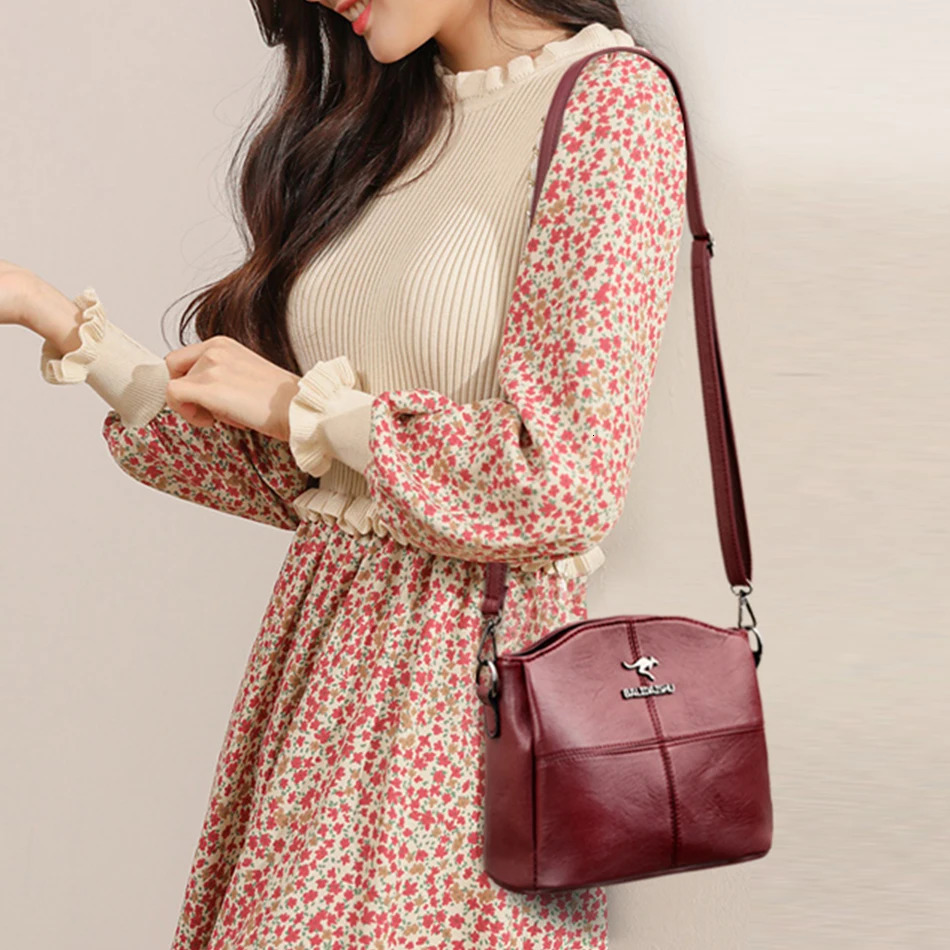 High Quality Leather Shoulder Bags for Women Small Cossbody Bag Female Purses and Handbags Sac A Main 251018