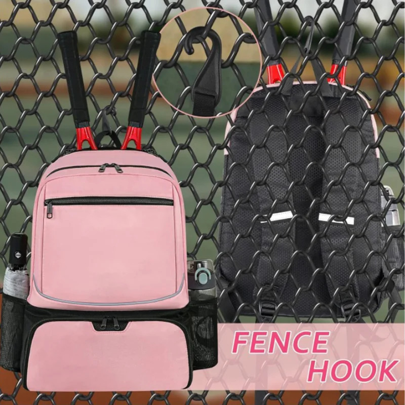 Professional Tennis Backpack Large Capacity Sports Racket Pack Holds 12 Tennis Rackets Outdoor Badminton Bag With Shoe Pocket 251024