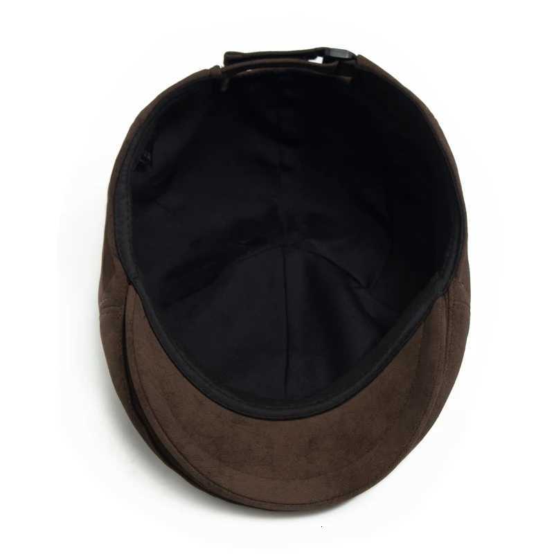 New PU Imitation leather Newsboy C Fashion Vintage Men Wen Berets For Spring Autumn Visor Flat Hat Casual Retro Hip Hop Cs Y251025