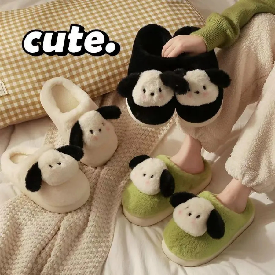 2024 Winter Soft Mens Indoor Antiskid Fluffy Slides Bedroom Cartoon Bear Warm Plush Slippers Male Home Casual Cotton Shoes251020