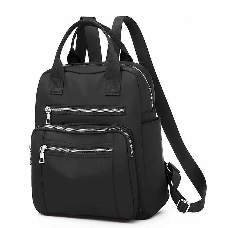 Women Backpack Travel Casual Waterproof Womens Shoulder Bags Female Large Capacity Oxford Rucksack Black Purse W251025