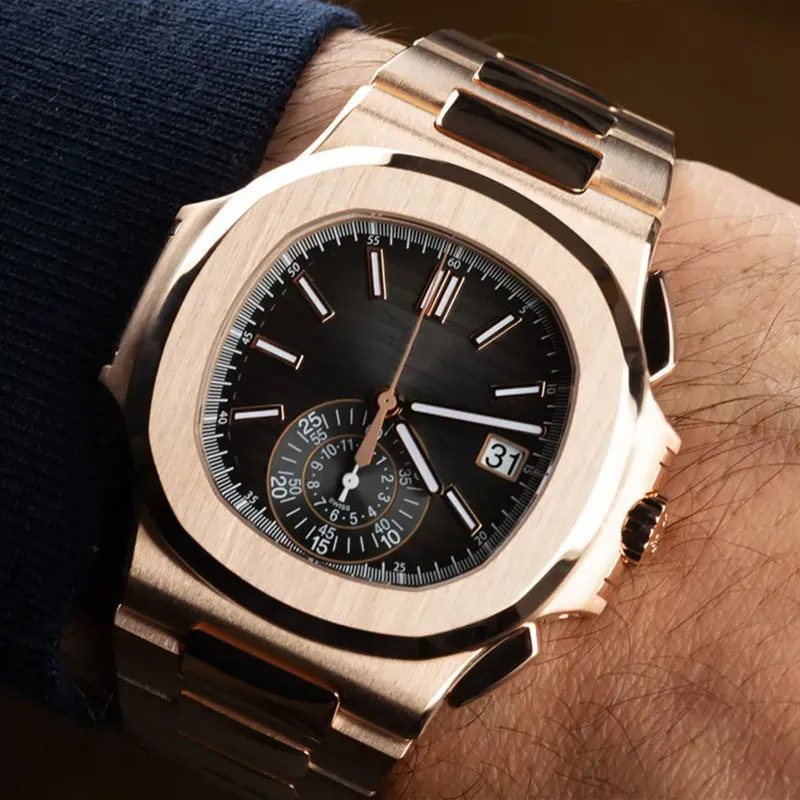 AAA Patekedly Philiply 5711 Nautilius Watches Luxury Mens Pateke Philipity Watch Man Chronograph Designer Aquanaut Watch Automatic/quartz Movement Watch Box 258