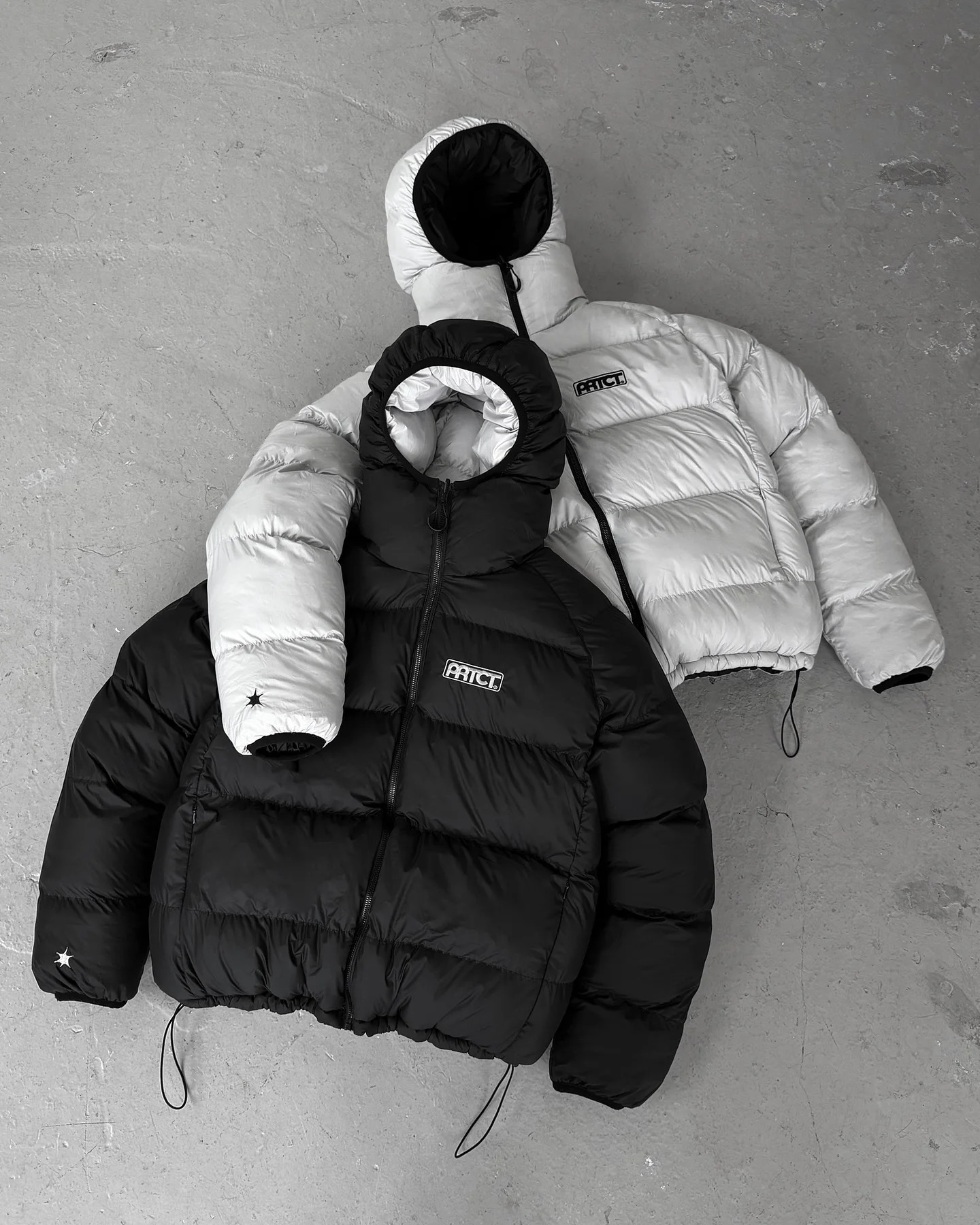 PROTECT Winter Mens Down Jacket Thicken Warm HoodIie Y2k Reversible Double Sided Zipper Coats Casual Fleece Padded Men Clothing 251020