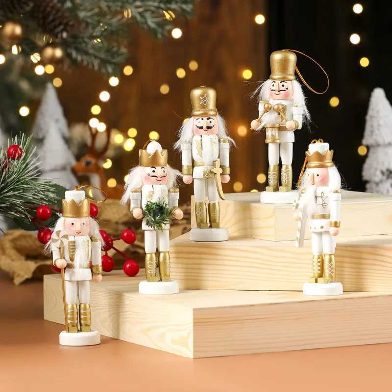345PCS Christmas Tree Decoration Pecan Soldier Hanging Christmas Wooden Ornament New Year Pecan Soldier New Year Gift Set C251024