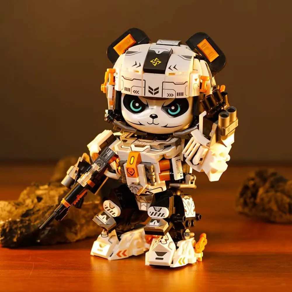 2025 New Model Mechanical Panda Zodiac Building Blocks Gift Set 12in1 Articulated Animal Toys for Birthday Christmas Gifts C251023