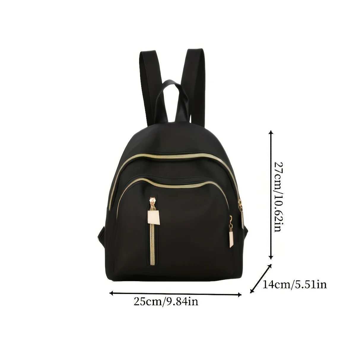 Fashion Womens Backpacks Large Capacity Nylon Bags Multiple Pockets Travel Backpack Daily Commuting W251025