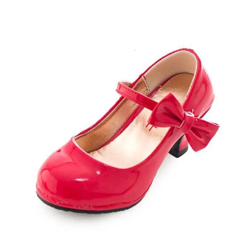 Girl's High Heel Spring Autumn Children's Leather for School Performance Kids Fashion Causal Princess Dress Shoes ddmyshoesvip