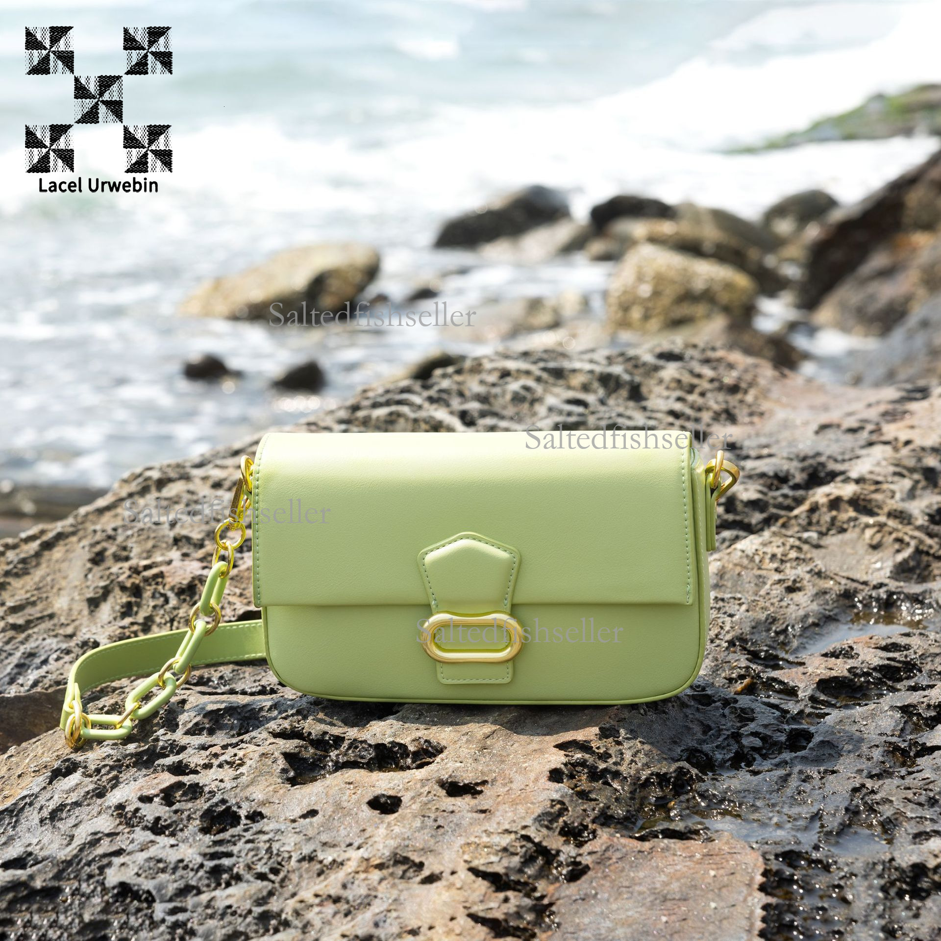 Lacel Urwebin Designer Fashion Women's Bag Luxury New Texture Commuter Underarm Bag Trendy Brand Premium Mini Shoulder Cross Bag Chain Handbag Mi