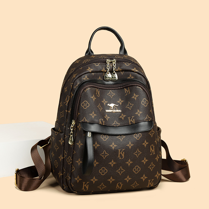 Free Shipping 2025 New Women Backpack Printed Fashion 3-Way Convertible Bag Large Capacity Travel Backpack Shoulder Bag