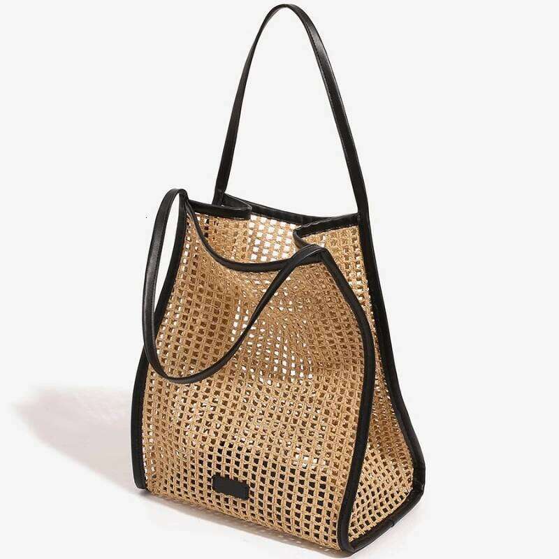 Hollow Out Weave Beach Bag For Women Designer Handbag And Purse New In Casual Vacation Large Capacity Tote Shoulder Bags 251023 1025