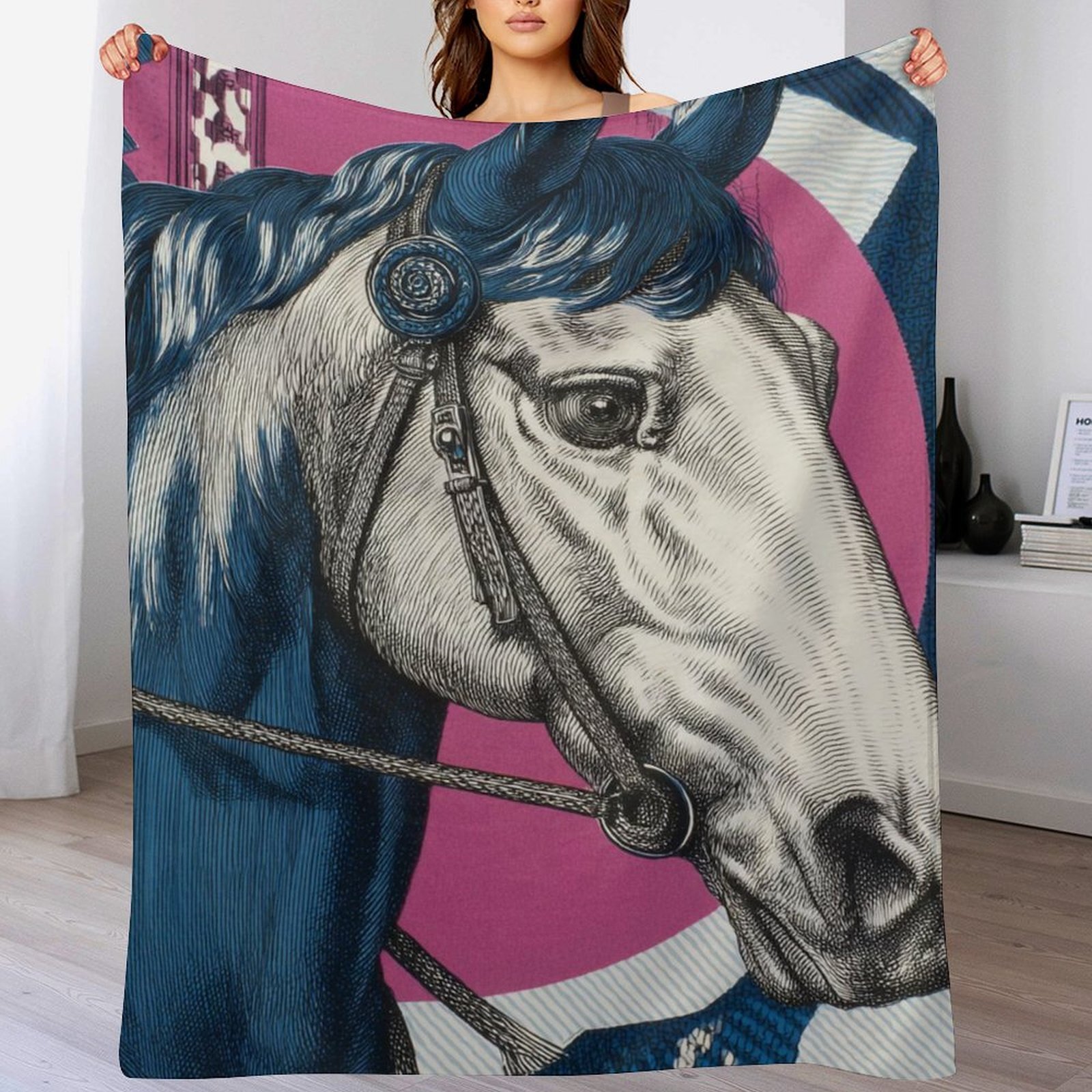 H Designer Horse blanket blanket throw cashmere vibration blanket copert Home Travel Throw Summer Air Conditioner Beach home bedding blankets throws H
