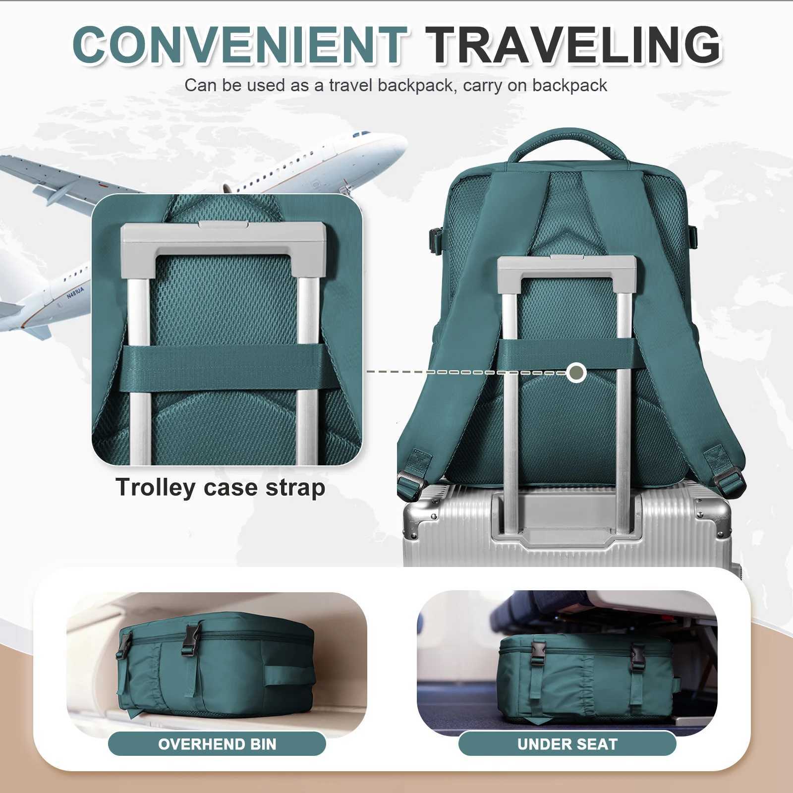 Ryanair 40x30x20 Travel Backpack Airline CarryOn Backpack Women Men Business Laptop Backpack Shoulder Bag Luggage Storage Bag W251025