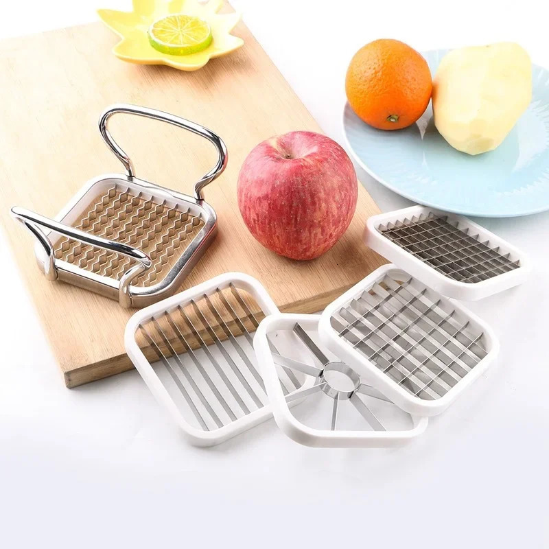 Multifunctional Creative 5 In 1 For Vegetable Fruit Food Cutter Cubes Apple Potato Grater French Fry Slicer Kitchen Accessories 251023