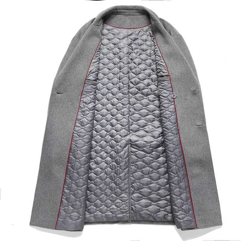 New Winter Men Doublebreasted Overcoats Business Casual Woolen Coats Quality Thicker Warm Cashmere Trench Coats Long Jackets 3XT251025