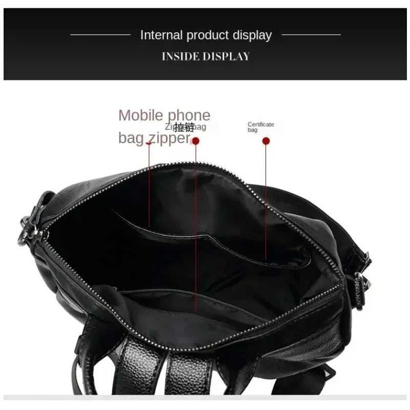 Leather Backpack Female Travel Bag Wild Large Women Fashion Bag Leather Waterproof Antitheft Shoulder Bags Handbags Ladies W251025
