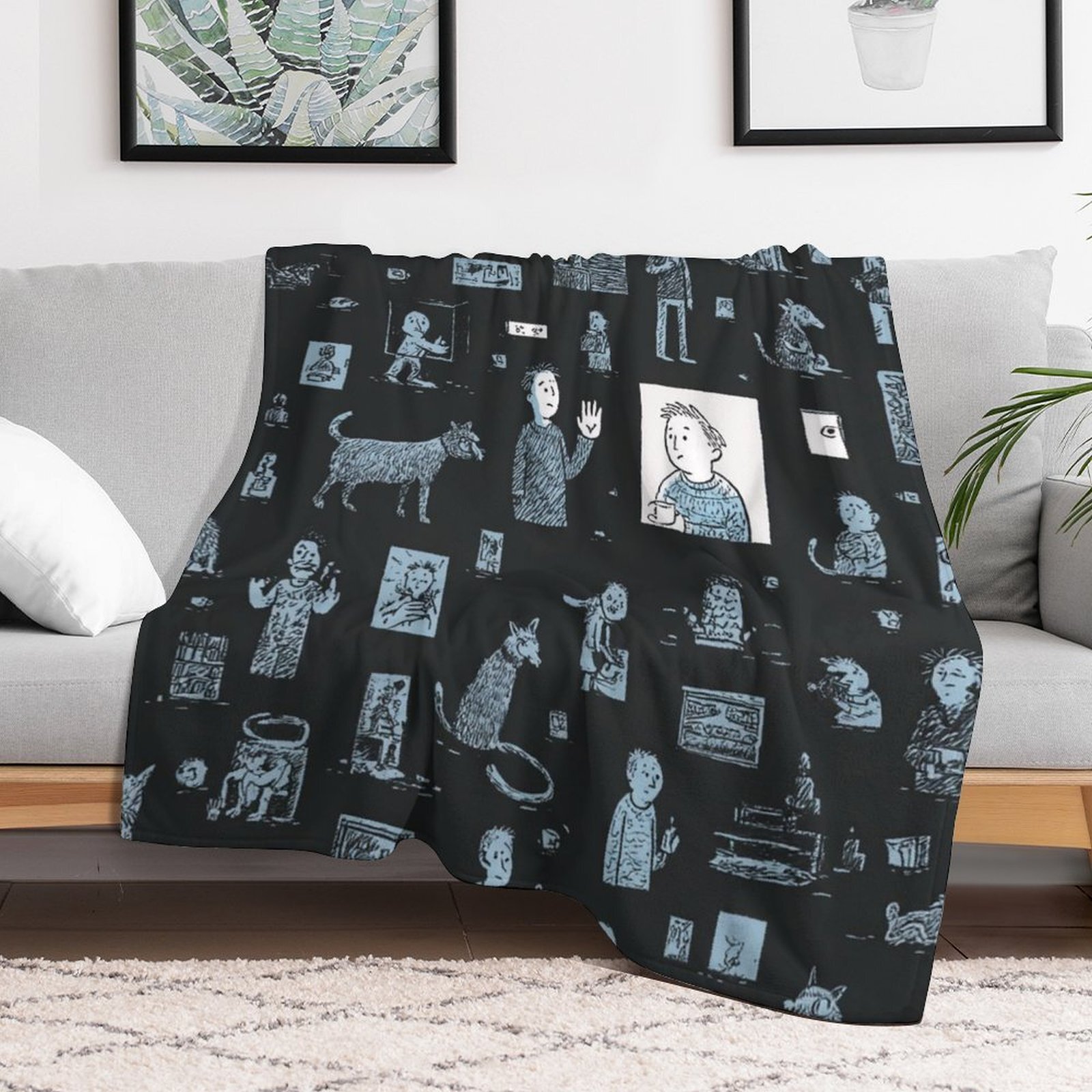 Designer Blackboard blanket blanket throw cashmere vibration blanket copert Home Travel Throw Summer Air Conditioner Beach home bedding blankets throw
