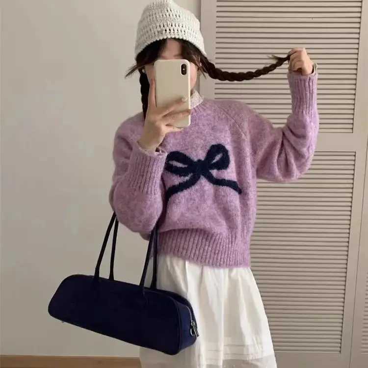 Fashion Pullover Sweater Women Knitted Shirts Autumn Winter Female Oneck Knitwear Long Sleeve Elastic Knit Casual Sweaters TopsT251025