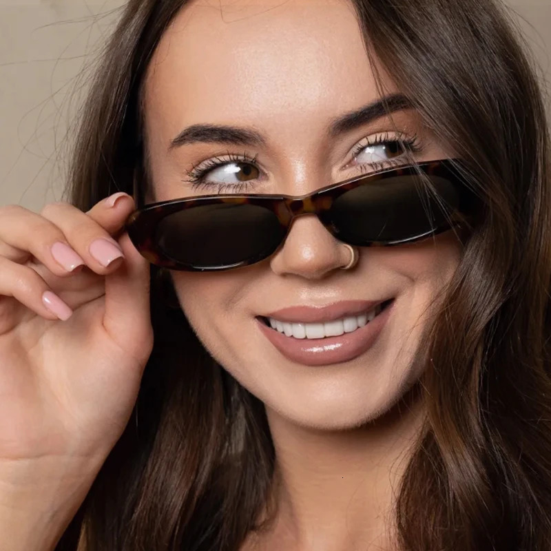 4pcs Small Frame Oval Irregular Sunglasses Women Multi Color Frame Sunglasses Punk Hip Hop Shades UV400 251023