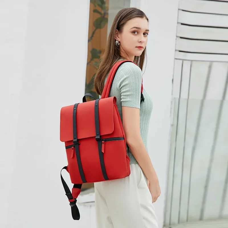 PU Mens Backpack Large Capacity Student Schoolbag Womens Leisure Travel Bag Laptop Backpack FAshion Business Package W251025