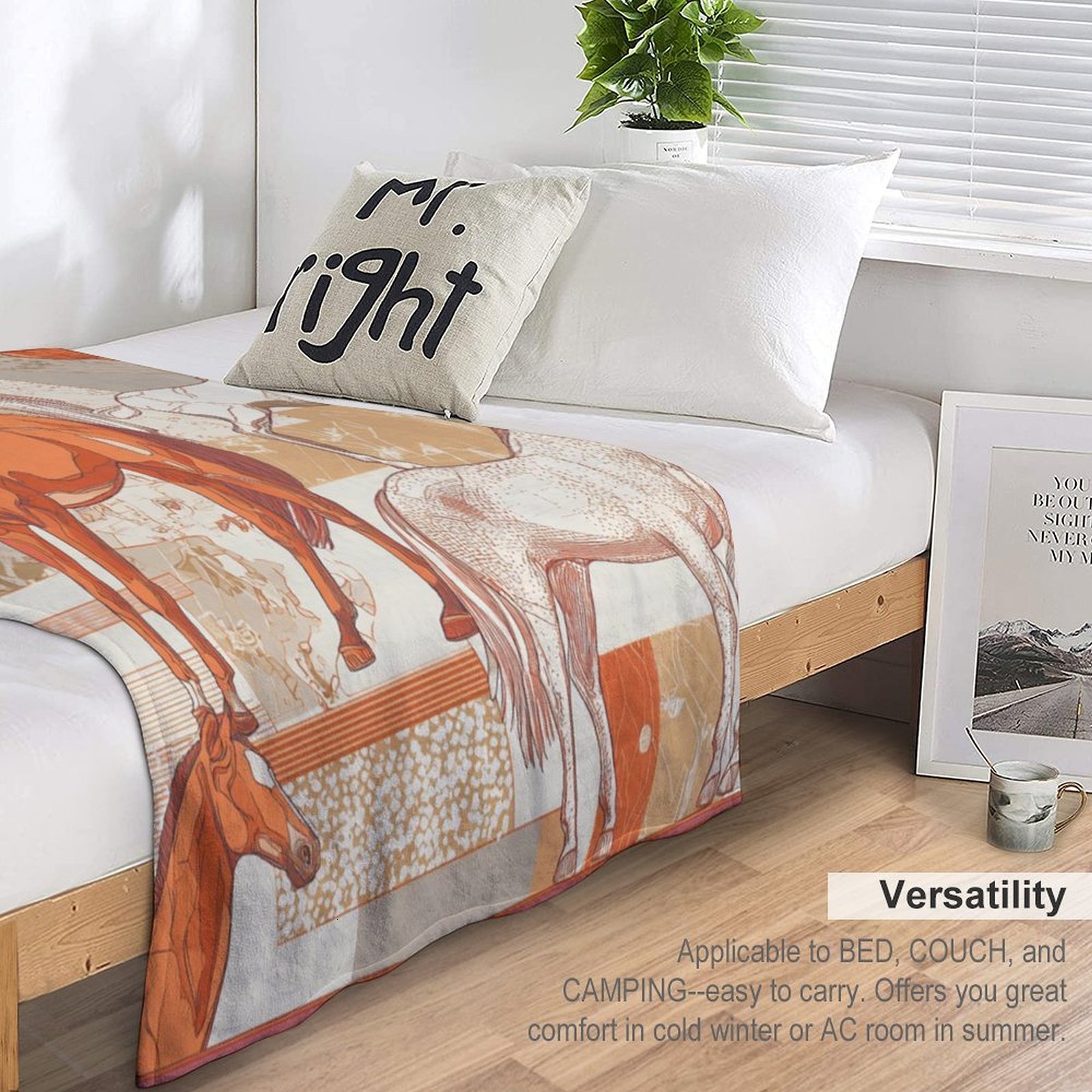 H Designer Horse blanket blanket throw cashmere vibration blanket copert Home Travel Throw Summer Air Conditioner Beach home bedding blankets throws H