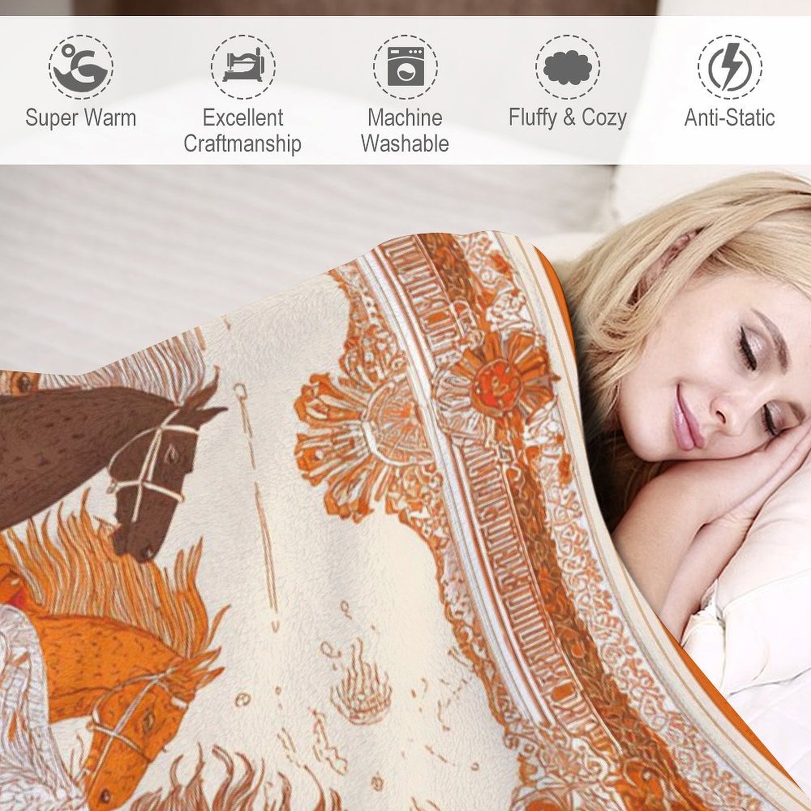 H Designer Horse blanket blanket throw cashmere vibration blanket copert Home Travel Throw Summer Air Conditioner Beach home bedding blankets throws H