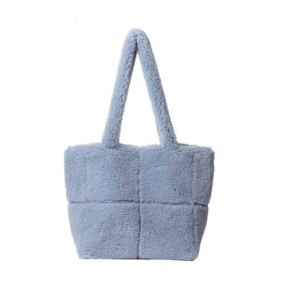 Faux Fur Handbag Women Soft Lambswool Tote Bag Lightweight Plush Tote Handbag Fuzzy Shoulder Bag Shopper Satchel Bag Z251024