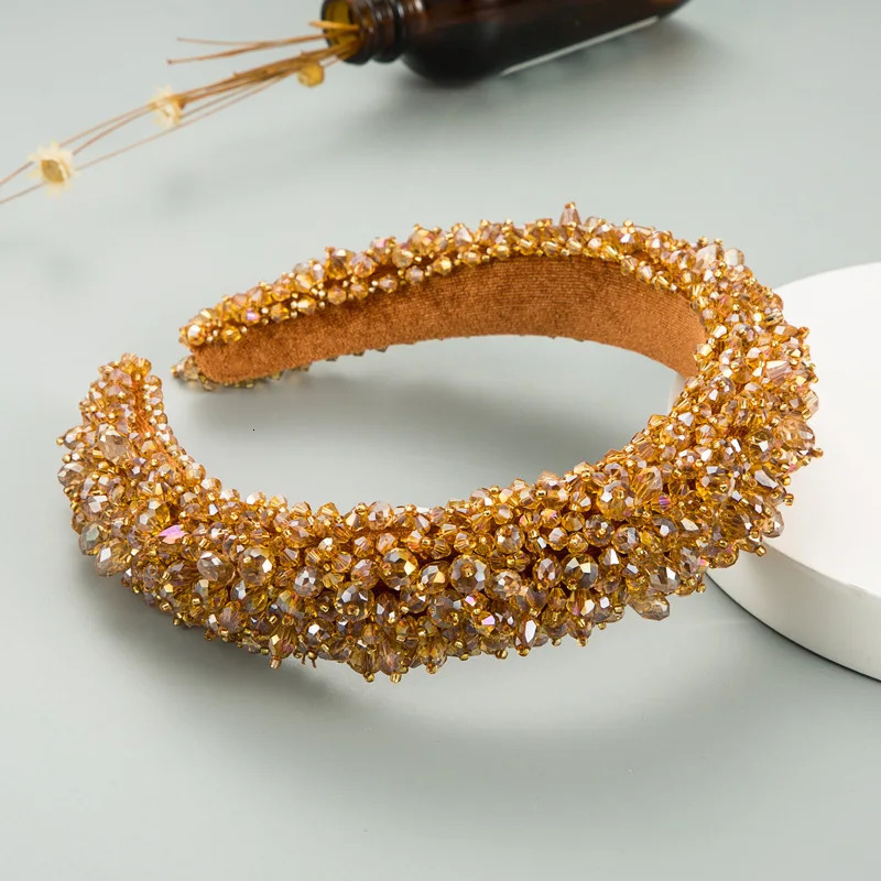 Crystal Full Diamond Hairbands For Women Accessories Korea Hair Band Bows Crown Headbands White Green Pink Black Wholesale 251023